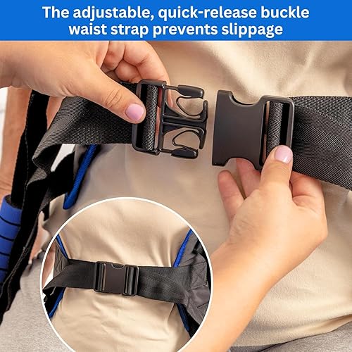 Miniatura 6 de EYRA Eslinga de transferencia – Eslinga de elevación de pacientes de 35 pulgadas para el hogar – Asistencia de elevación para ancianos,