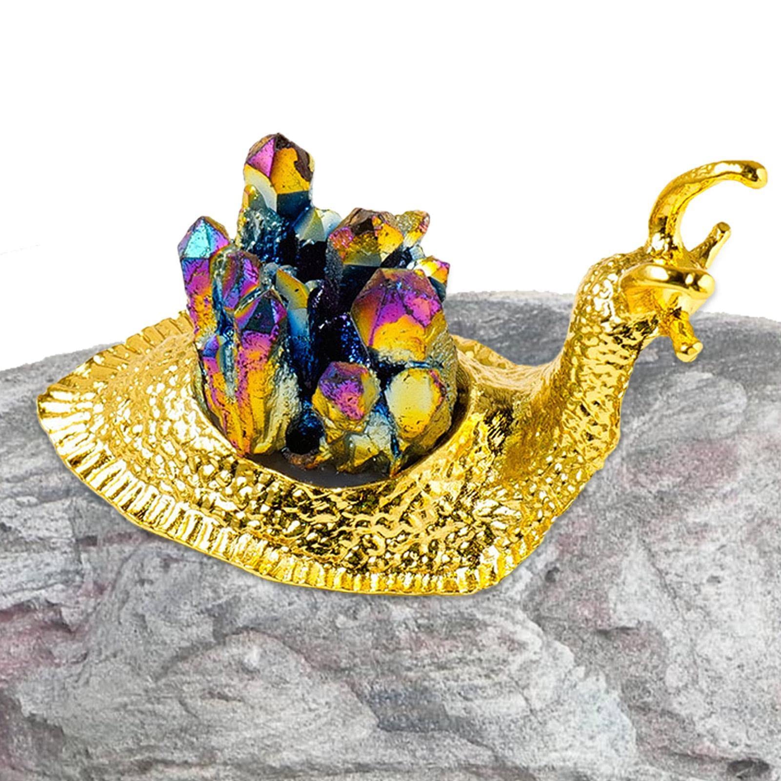 Miniature Snail Figurines - Miniature Animal Snail Statue Toys | Handmade Statue Decor Artworks for Home Desktop Living Room Office Decoration