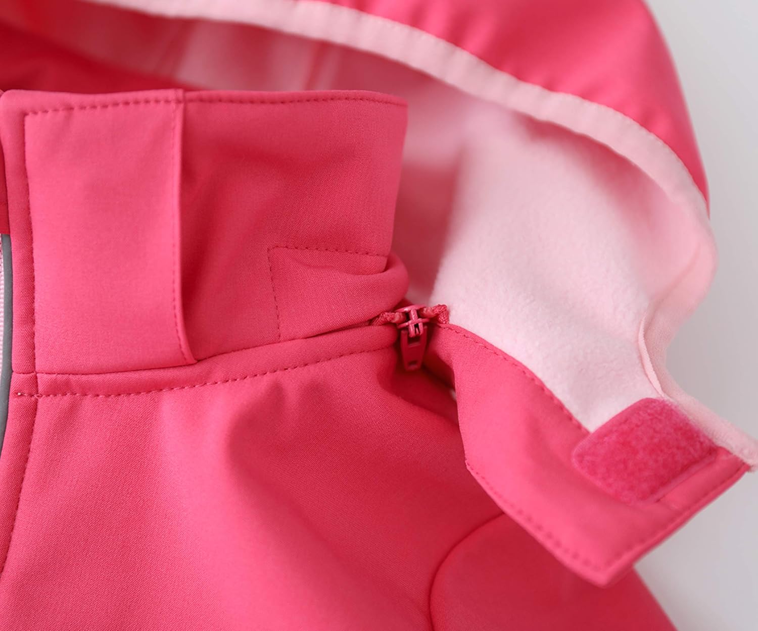 M2C Girls Hooded Fleece Lined Waterproof Windproof Jacket - Image 5