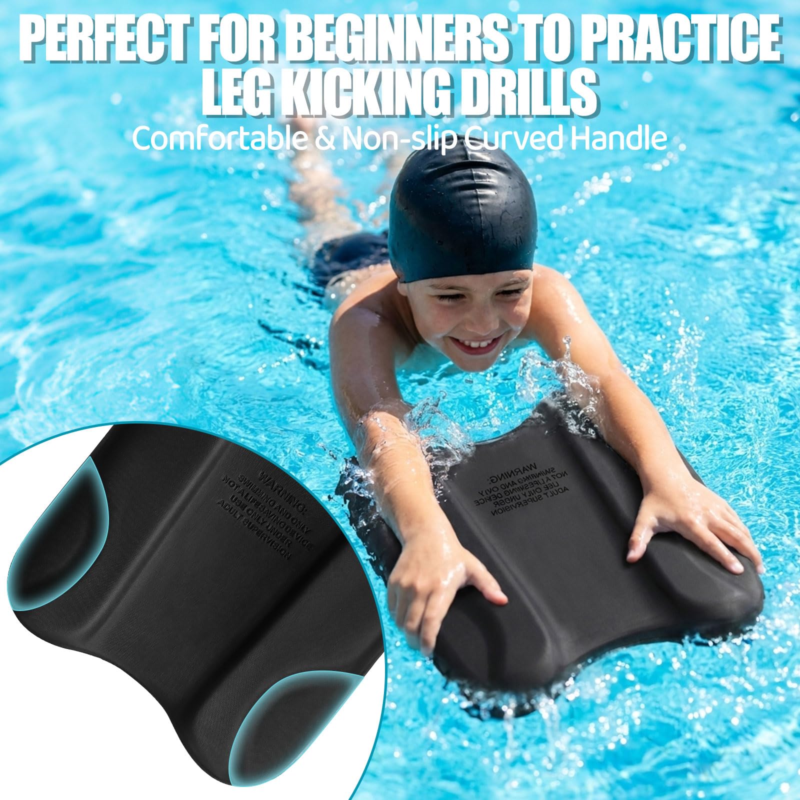 Pull Kick Schwimmbrett für Kinder & Erwachsene, Pullkick Schwimmhilfe Pullbuoy Schwimmen Zubehör zur Optimierung der Wasserlage und Technik beim Schwimmtraining