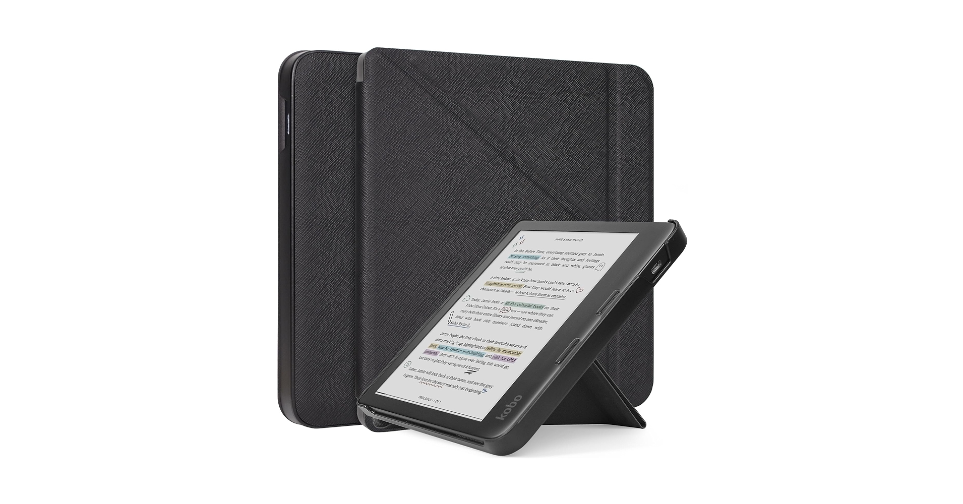 【カバー・シート付】Kobo Libra H2O(ブラック) Amazon.com: Kobo Libra Colour Black eReader with Case Bundle