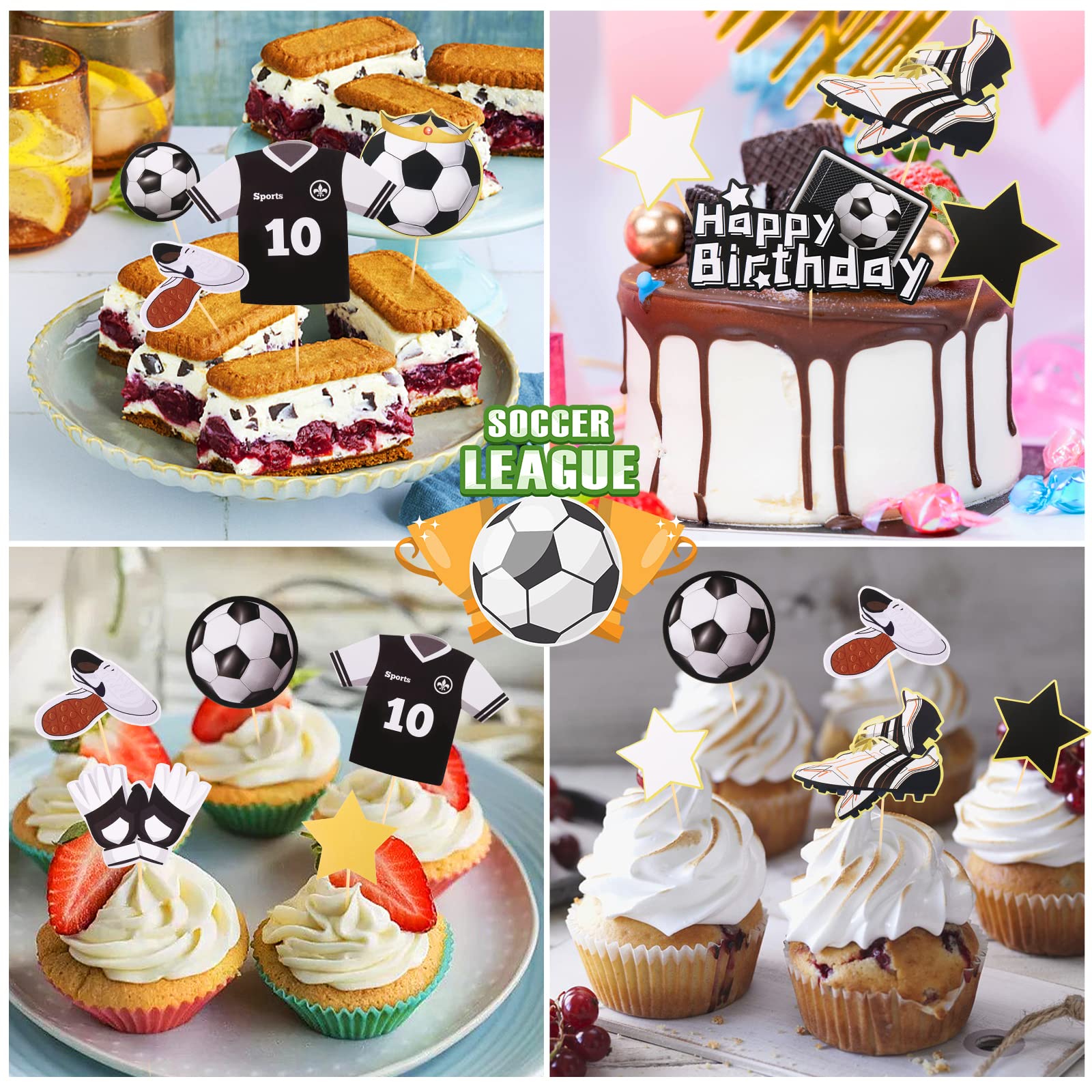 Décoration de gâteau de football joyeux anniversaire, ballon de sport de football, filet pour enfants, fête préChristophe pour garçons, décoration de gâteau Chi, fournitures de cuisson bricolage 15 Décoration de gâteau de football joyeux anniversaire, ballon de sport de football, filet pour enfants, fête préChristophe pour garçons, décoration de gâteau Chi, fournitures de cuisson bricolage 15