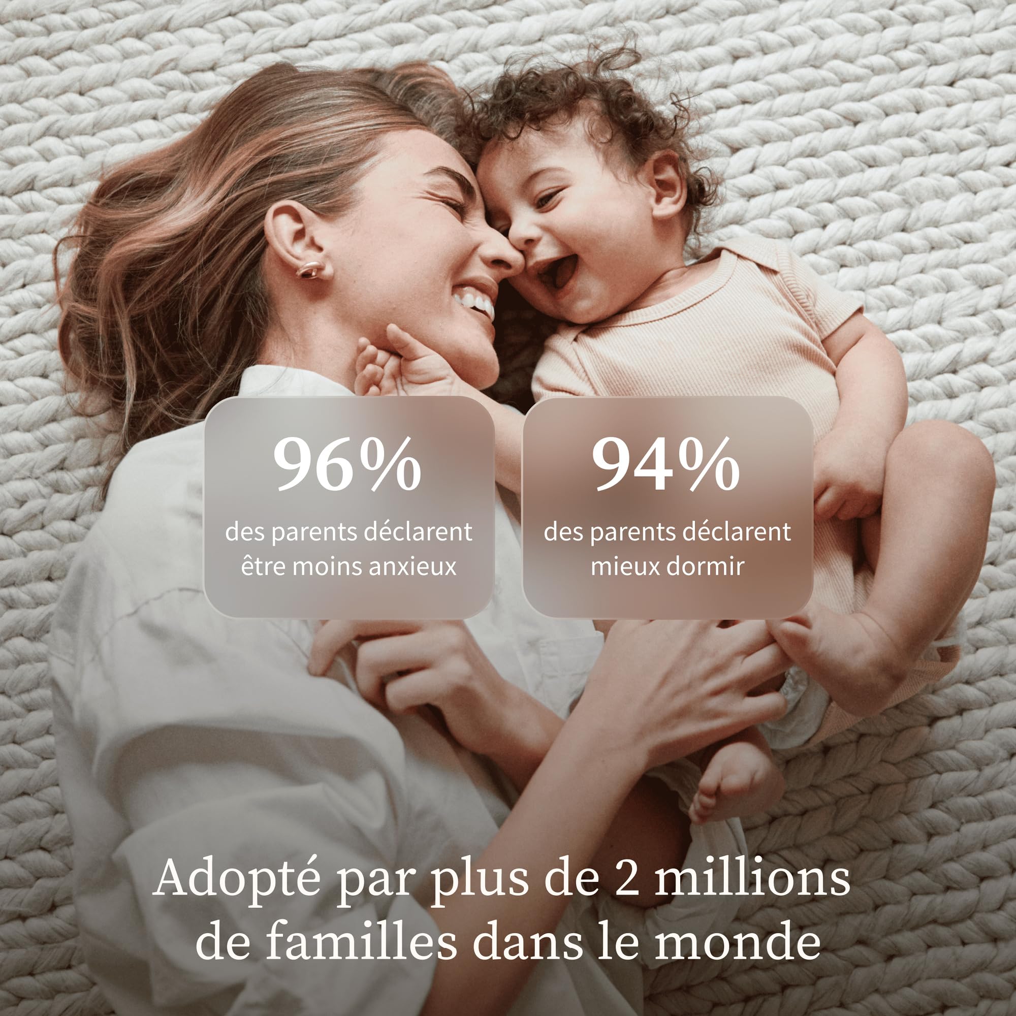 Owlet Dream Sight™ - Moniteur vidéo bébé Intelligent HD avec caméra, alertes Pleurs, mouvements et Sons, Suivi température & humidité