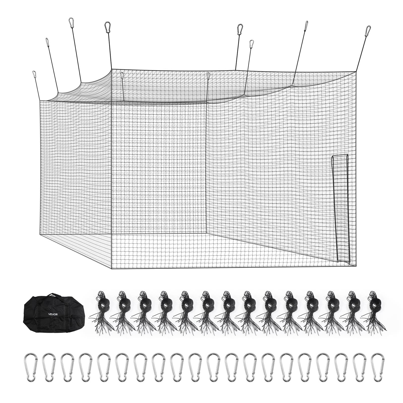 VEVOR Rete da Allenamento Multisport Baseball, Billfold Unisex Adulto