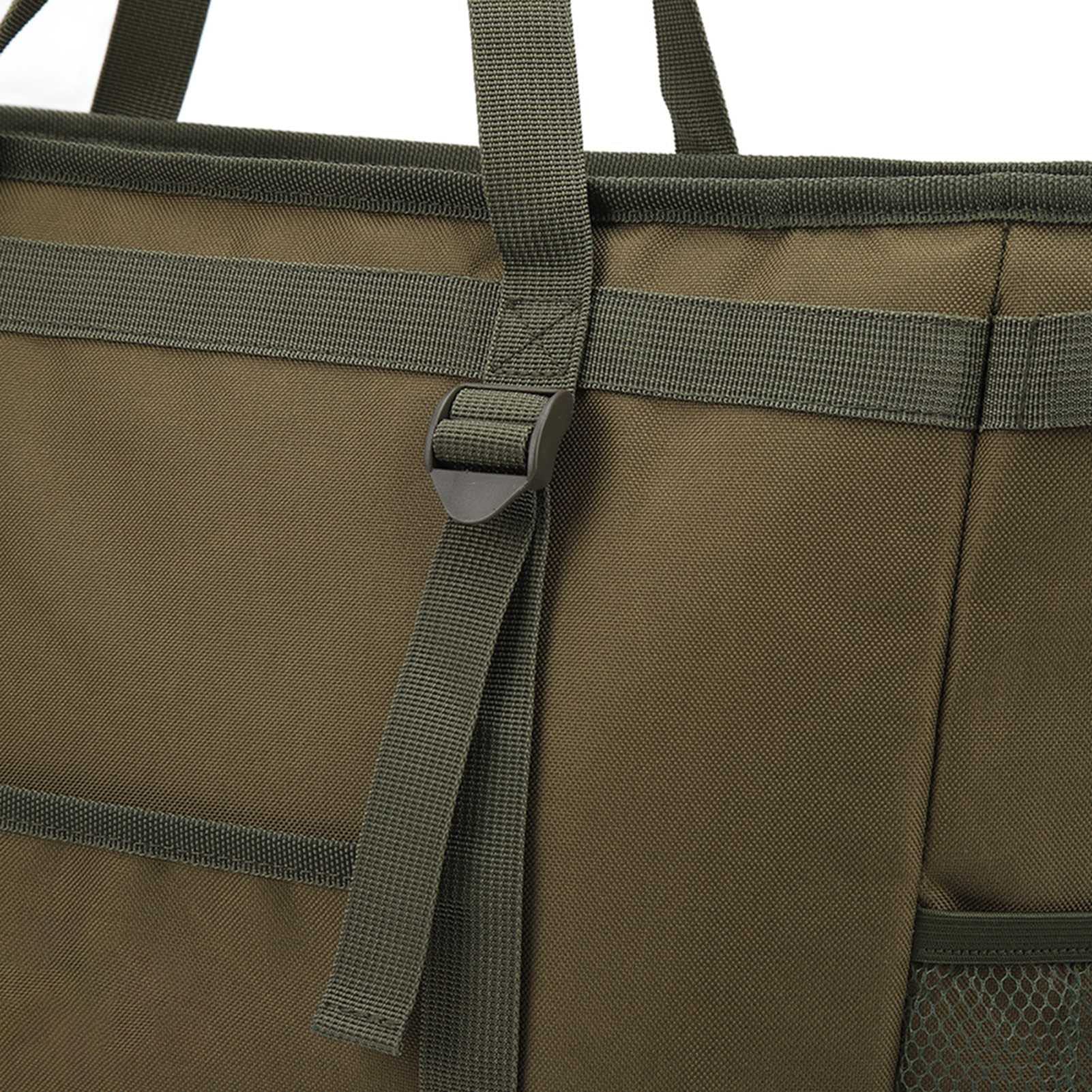 Bolsa térmica térmica duradera verde suave aislada para camping, picnic, reuniones familiares, 3 capas