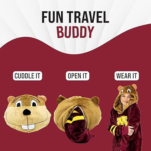 Miniatura 6 de Manta de peluche con capucha para deportes y universidades, manta de gran tamaño, manta de suéter, sudadera con capucha, talla única, manta para