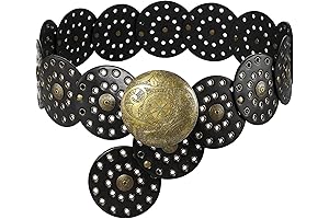 Free People Wide Disc Belt