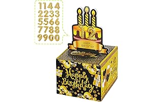 Unique Birthday Money Box with 50Pcs Transparent Bags, A Fun Way to...
