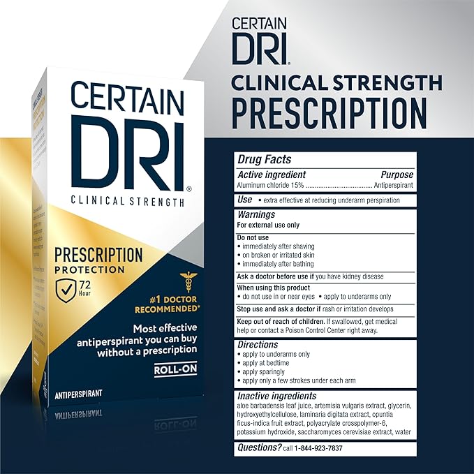 Certain Dri Antitranspirante Clínico Roll-On Fuerza Recetada 1.2 fl oz miniatura 6