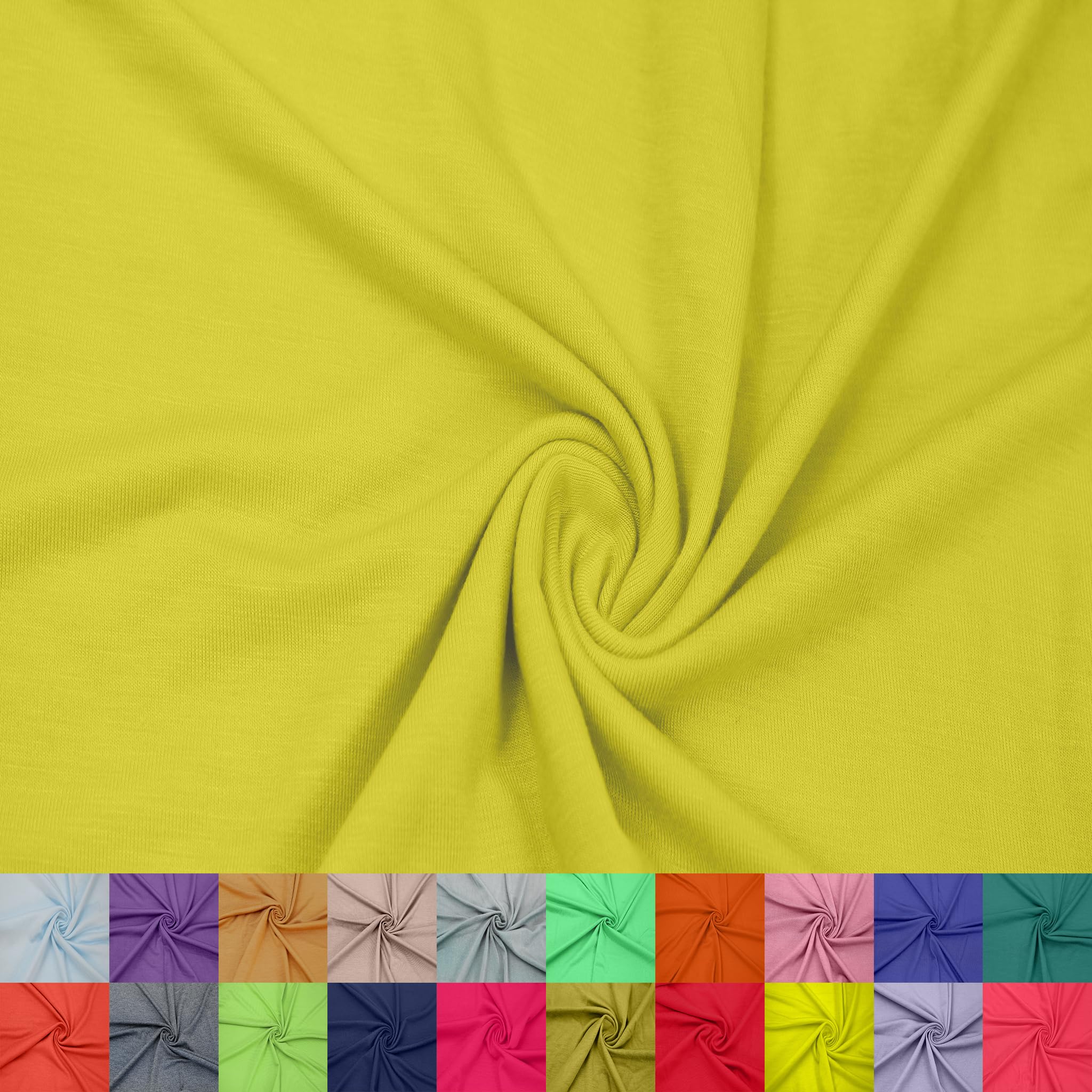 60" Wide Rayon Spandex Jersey Knit Fabric by The Yard - 4-Way Stretch, 200GSM, Medium Weight -Soft & Breathable - Apparel, Accessories, Maternity & Decorations — view 35
