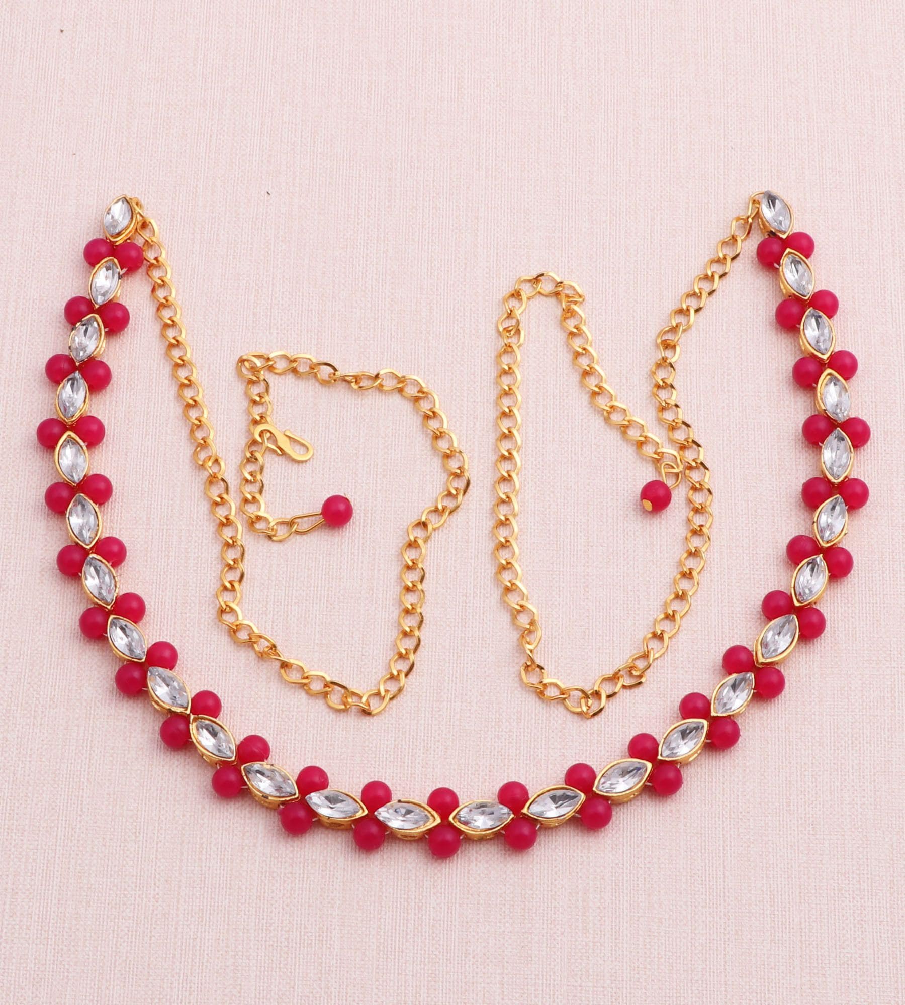 Gold Finish Kamarbandh for Women | Adjustable Waist Belt Jewelry-KB-08-RANI-image-9