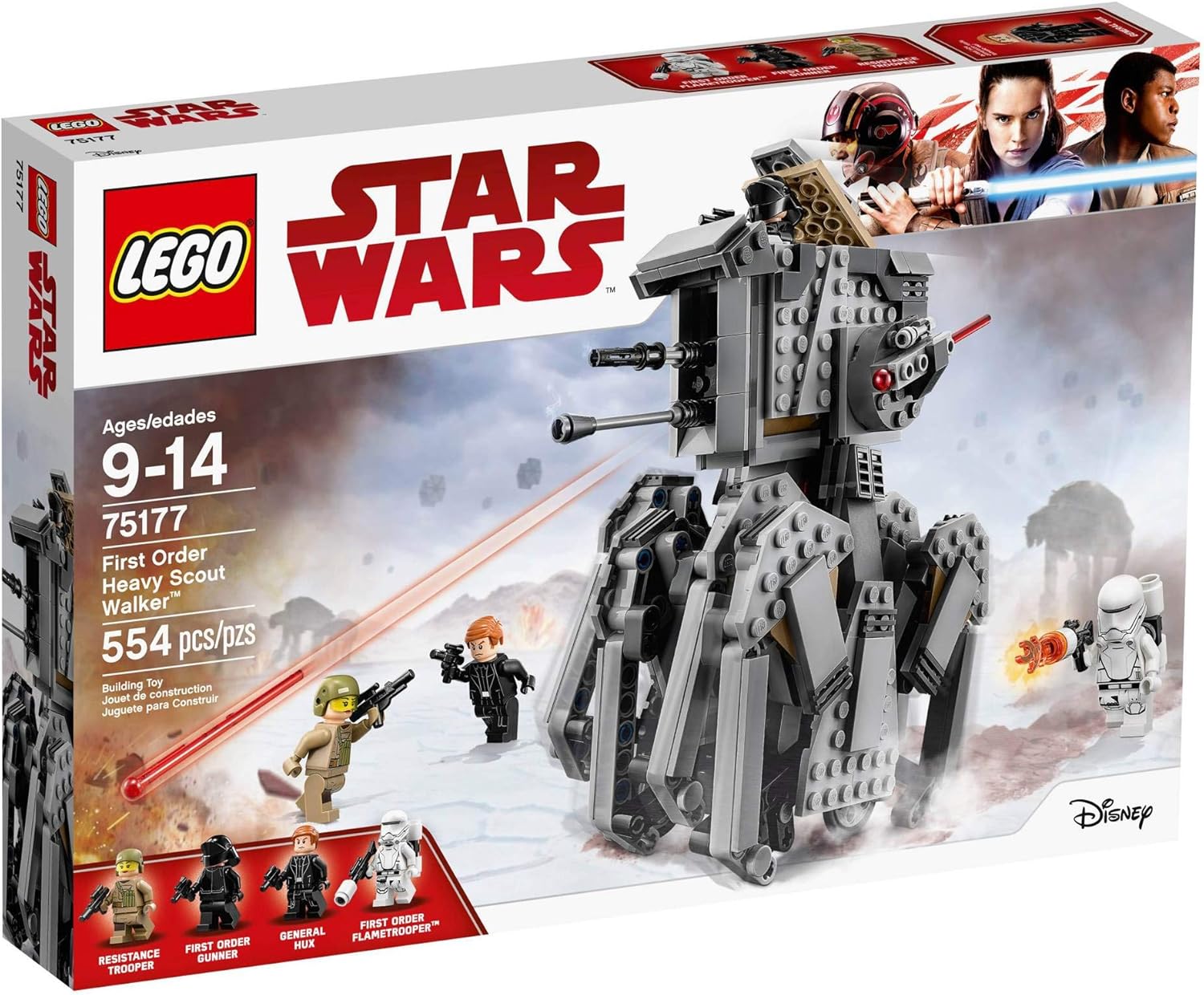 LEGO Star Wars Episode VIII First Order Heavy Scout Walker 75177 Building Kit,108 months to 168 months (554 Piece) - Image 3