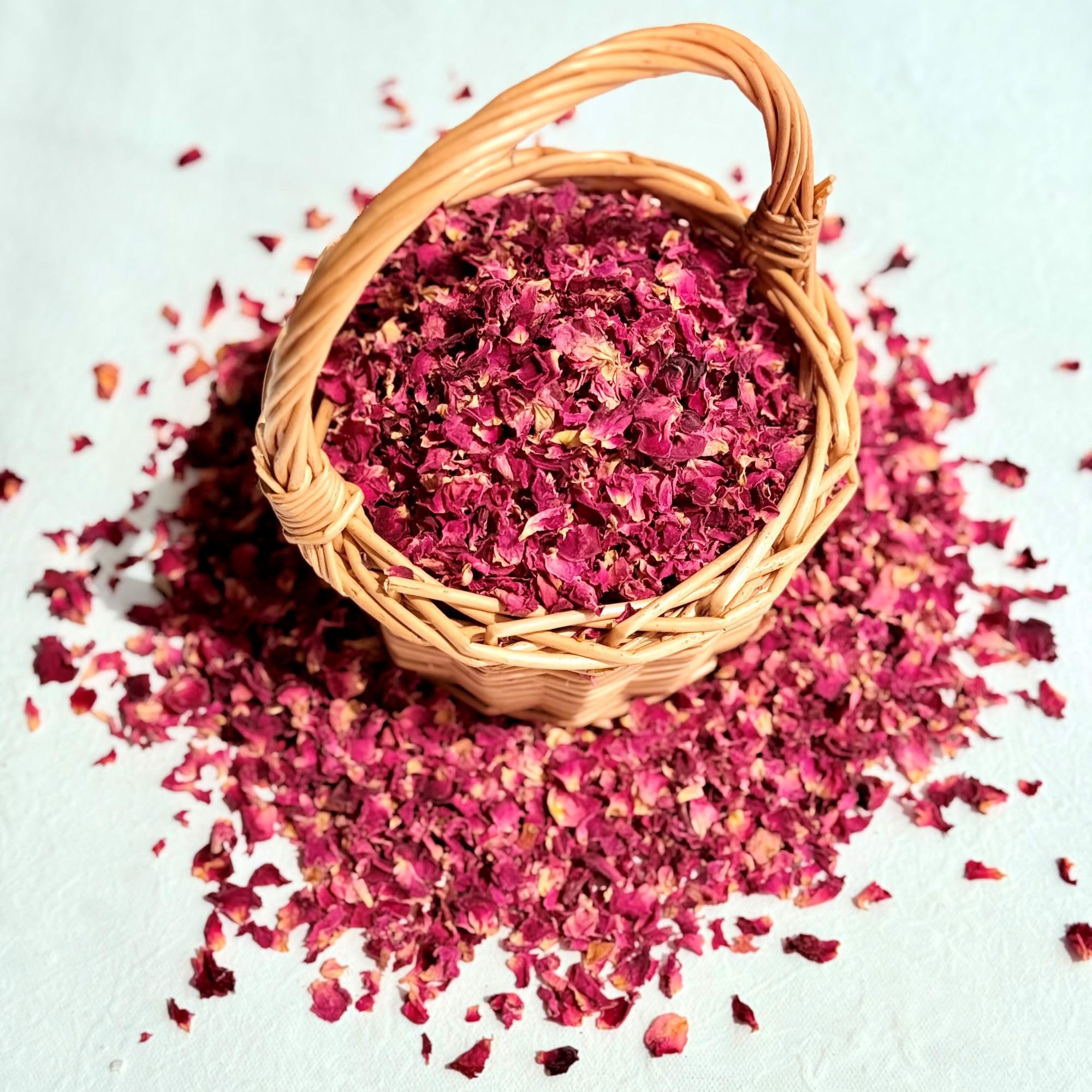 Natural Petal Confetti - 10 Litres - Burgundy Red Rose - Biodegradable (12)