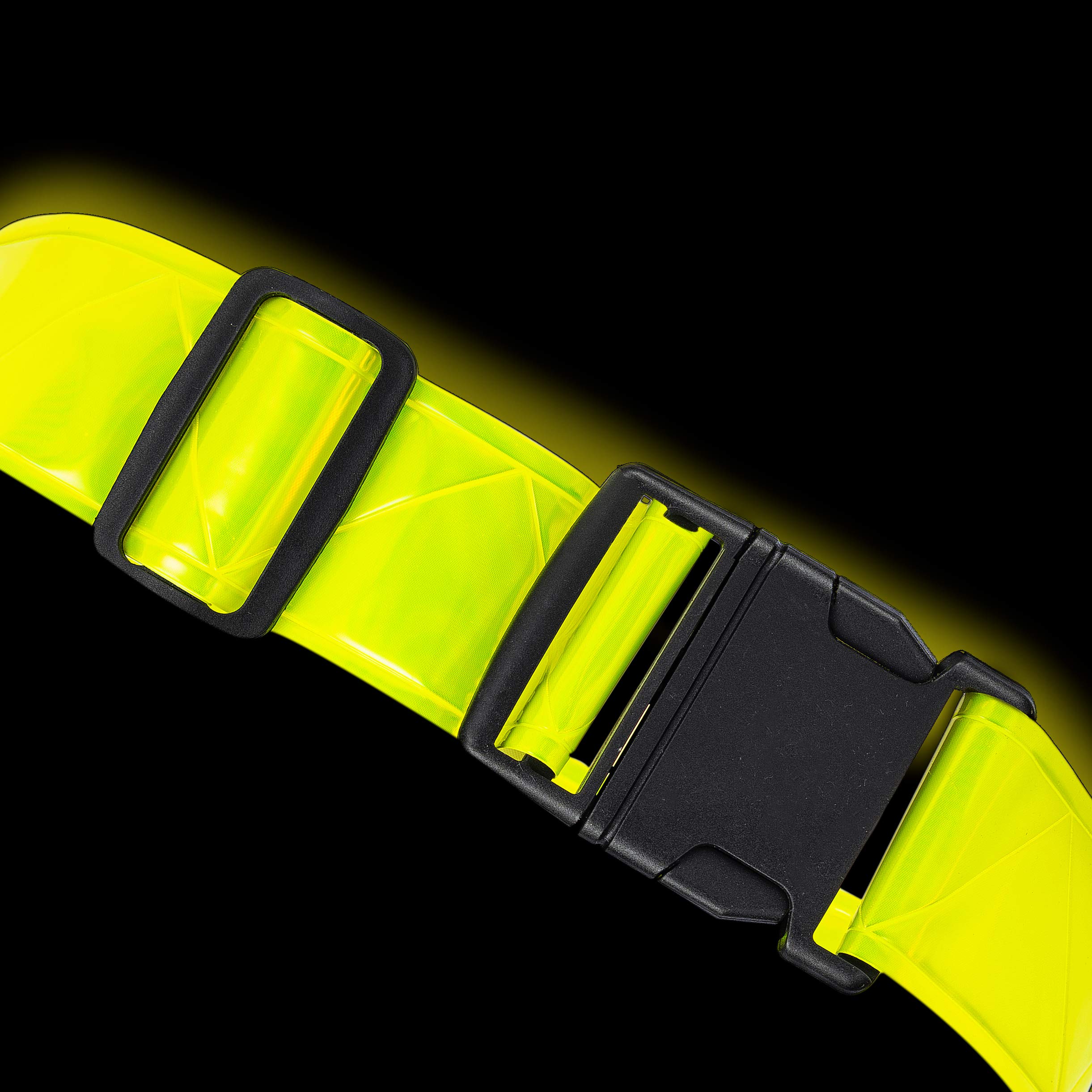 Best2go - Pack de 4 - Cinturón Reflectante de Seguridad para cinturón, cinturón de Seguridad, para Correr, Ciclismo, Caminar, maratón Militar.