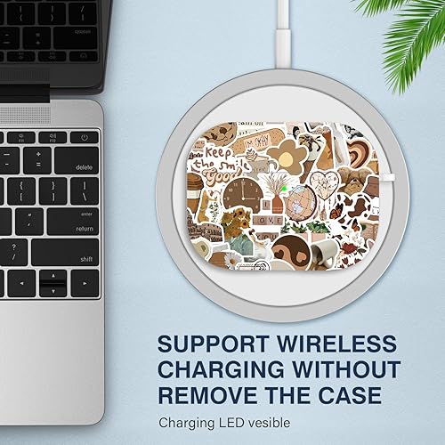 Vista 126 de Maxjoy for AirPods 2nd Generation Case, Unique Design Hard Protective Shockproof Airpods Case Cover with Keychain Compatible with Apple AirPods Sea