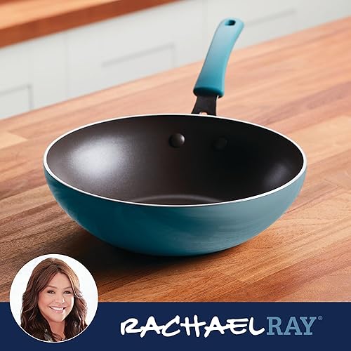 Miniatura 5 de Rachael Ray Sartén antiadherente Cook + Create de 10.5 pulgadas, color azul agave