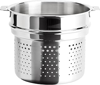 Cristel Pasta Basket, 7 quart, Silver