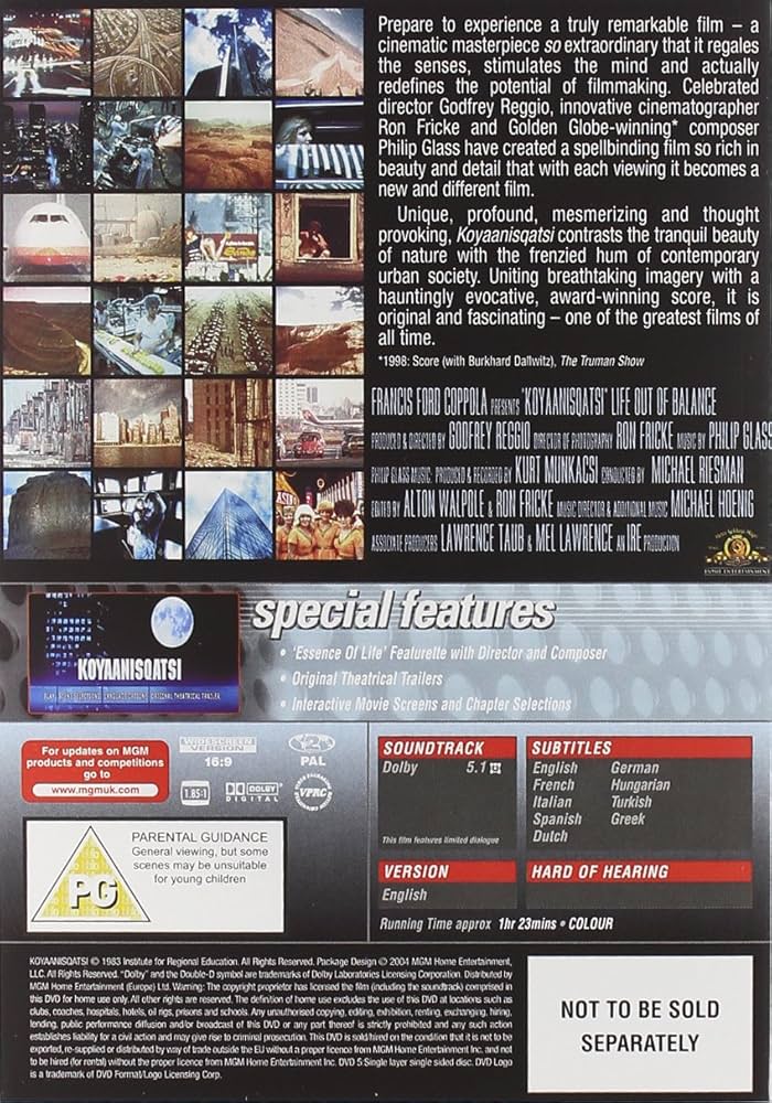 その他 Koyaanisqatsi &amp; Powaqqatsi [DVD] The Qatsi Trilogy (Koyaanisqatsi/Powaqqatsi/Naqoyqatsi