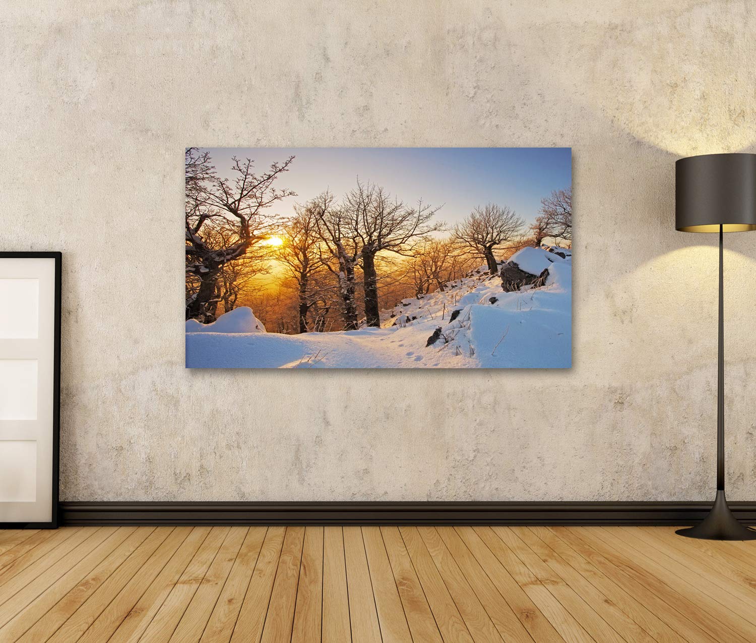 Tableau Toile Le Mont Blanc Dans Les Alpes - Décoration Murale Moderne 5 Panneaux 170x80cm