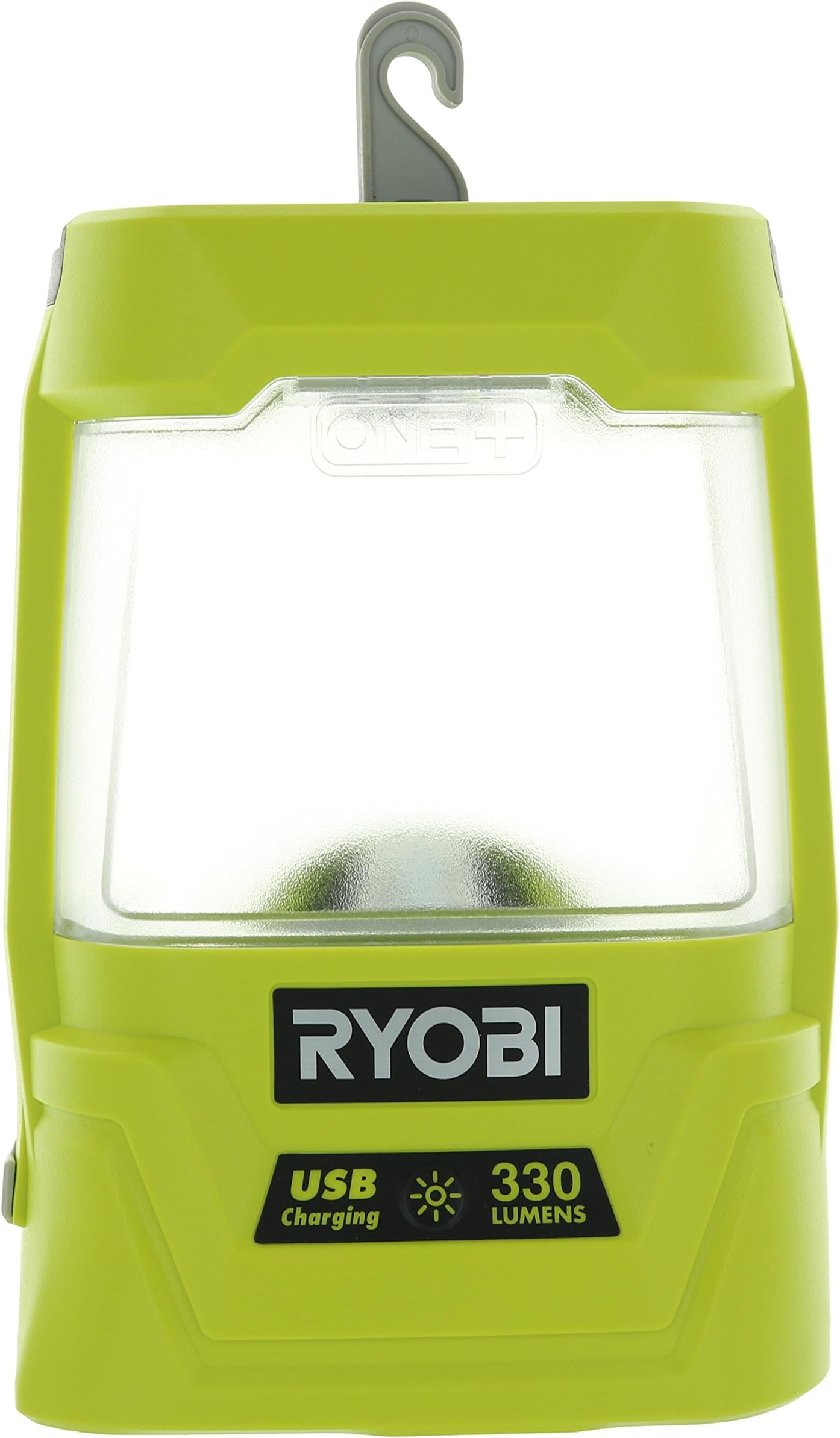 Ryobi P781 One+ 18V Lithium Ion 330 Lumen Cree LED Workshop Area Light w/ USB Phone Charger (Battery Not Included / Power Tool Only)