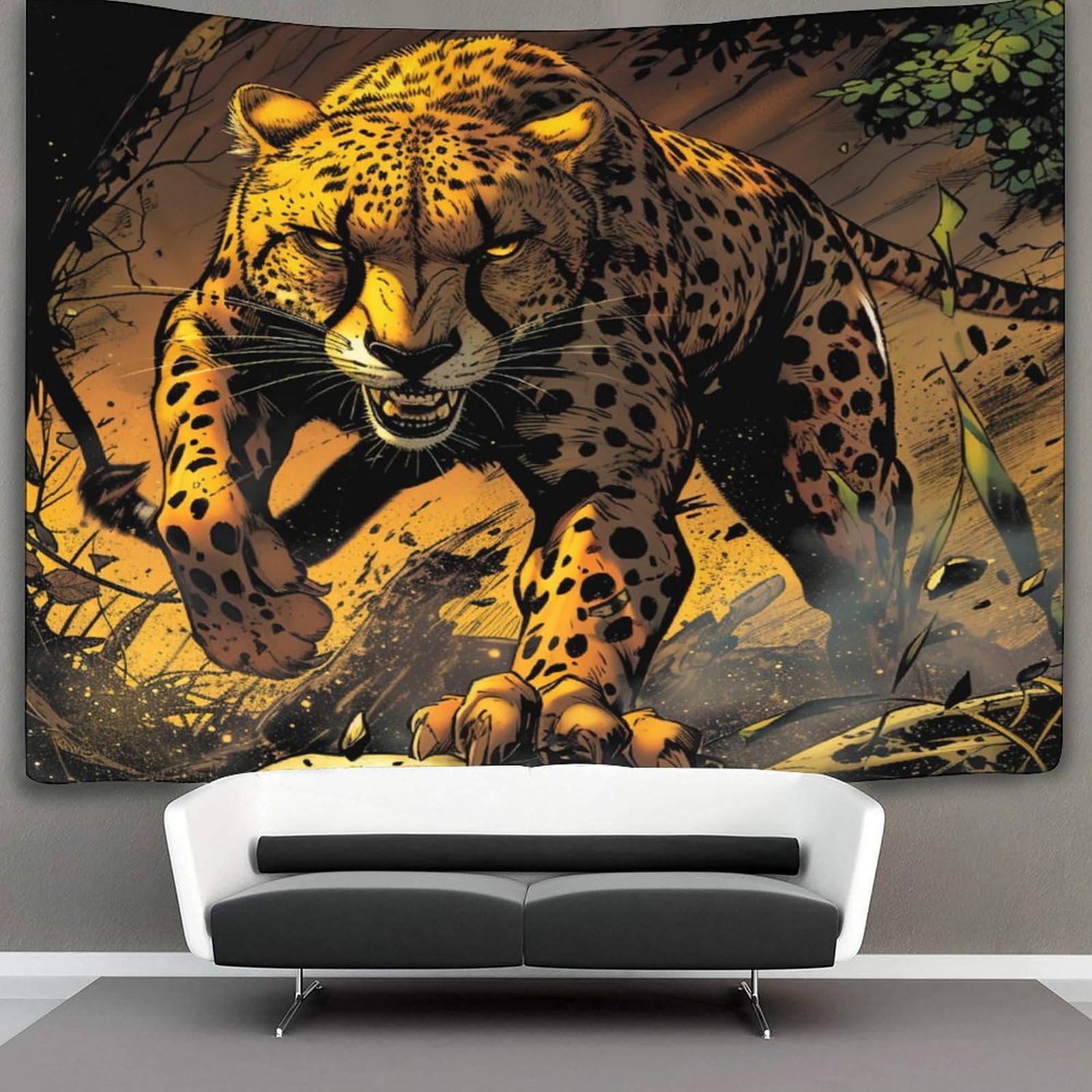 kaiyun Cheetah Tapestry Animal Wall Hanging for Bedroom Home Decor HD Printing Living Room, Dorm 70cmx100cm