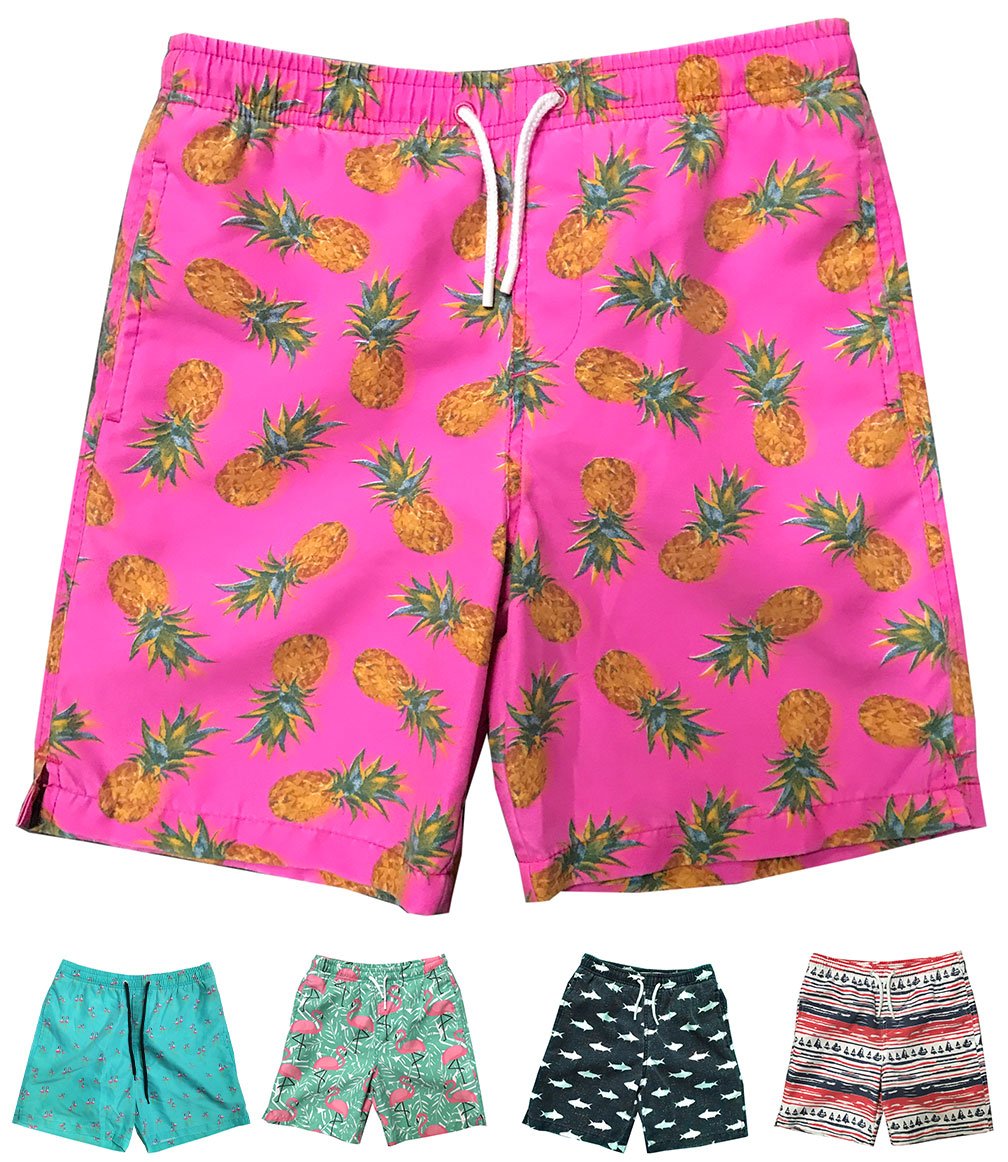 INGEARLittle Boys Quick Dry Beach Board Shorts Kids Swim Trunk Swimsuit Beach Shorts Swim Trunk for Boys