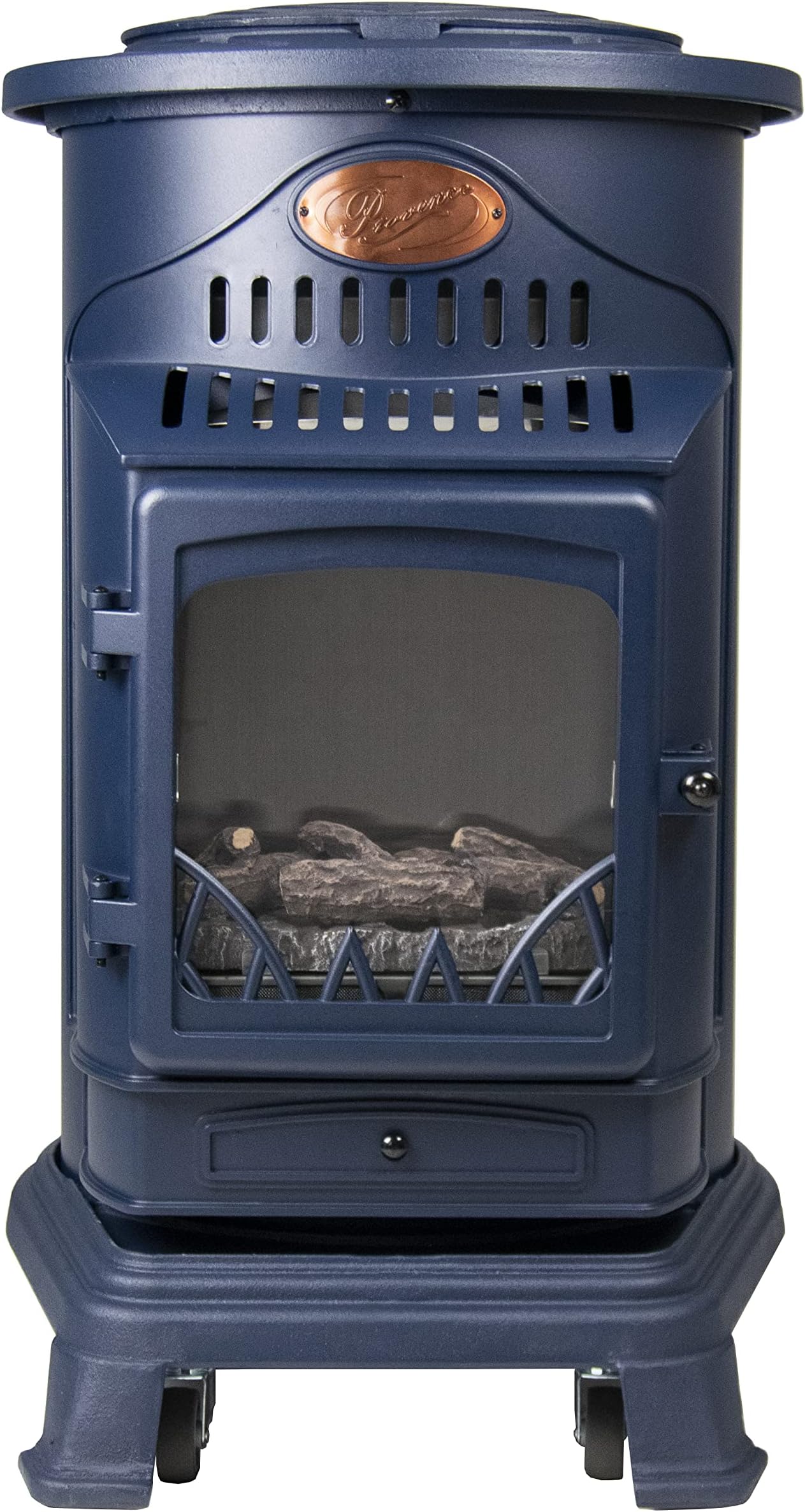 Calor Provence 3kw Portable Flueless Gas Stove Heater (Blue)