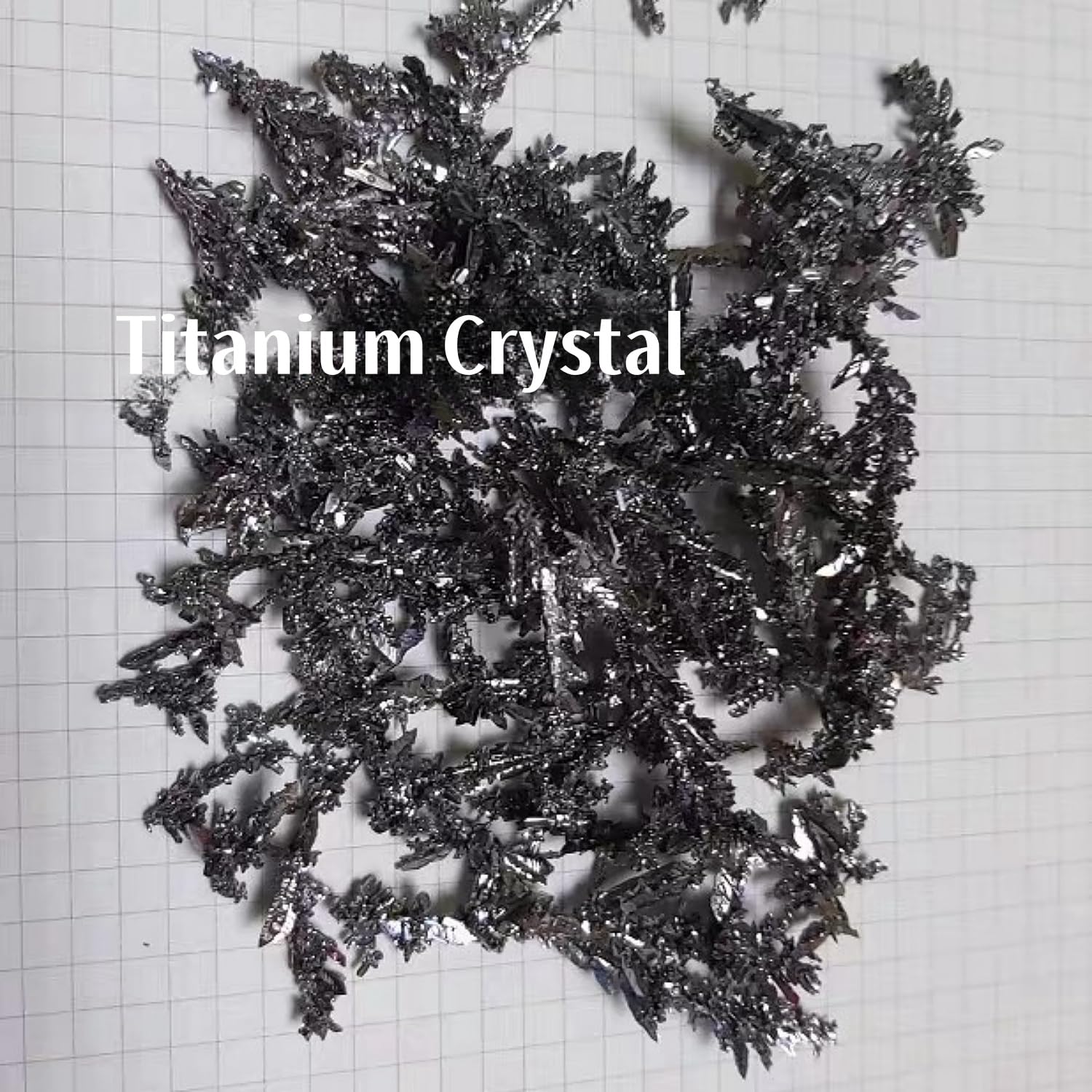 Gránulos de cristal Ti>99,999% for investigación científica - Metal electrolítico(100 Grams)