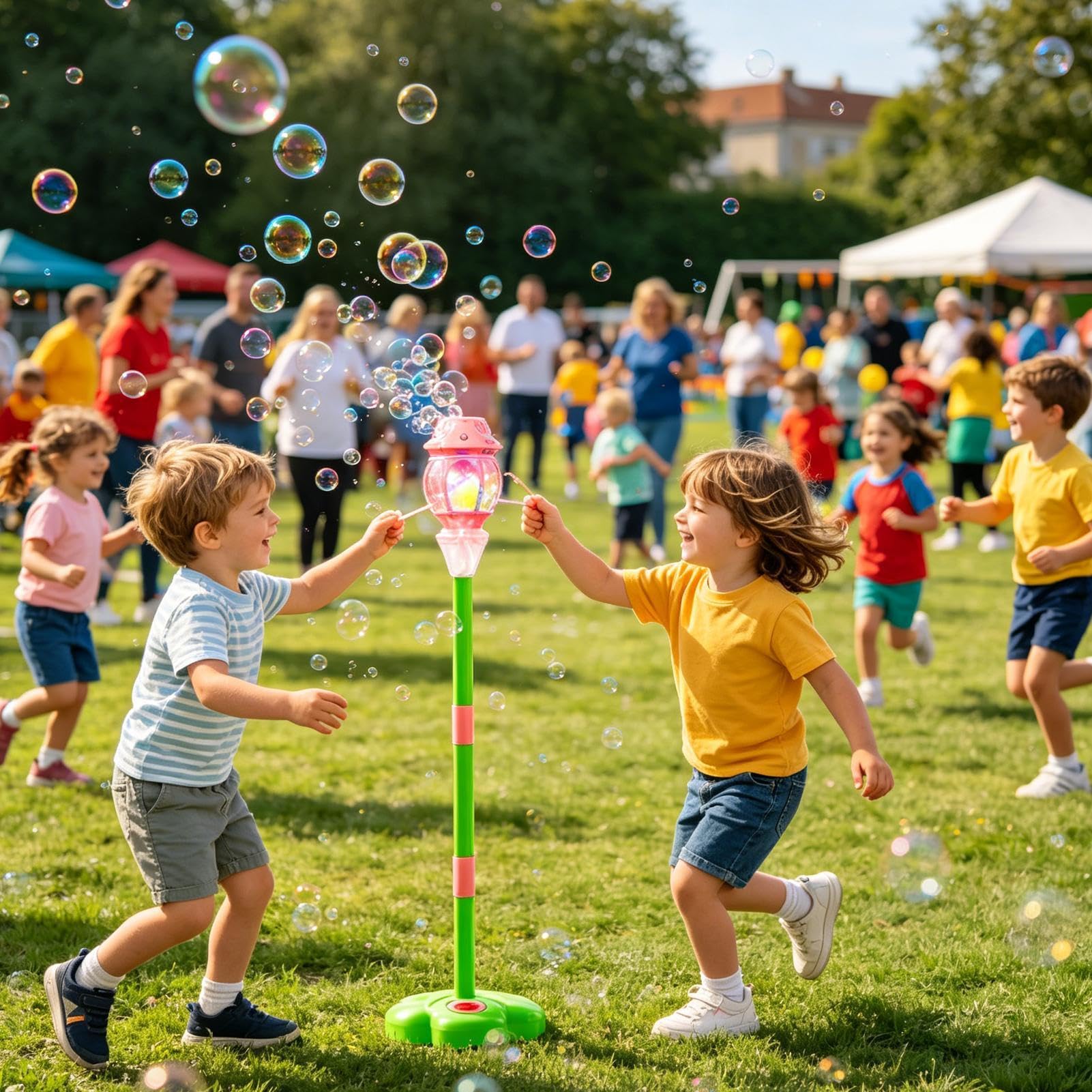 Máquina De Burbujas Infantil Juguete Veraniego automático con Forma farola