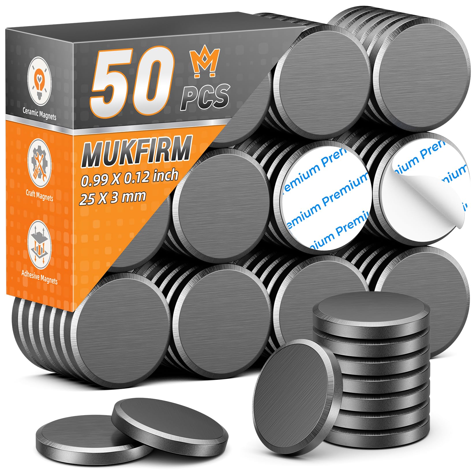 100 Pack Ceramic Magnets for Crafts, 15X3mm — Amazon image 8