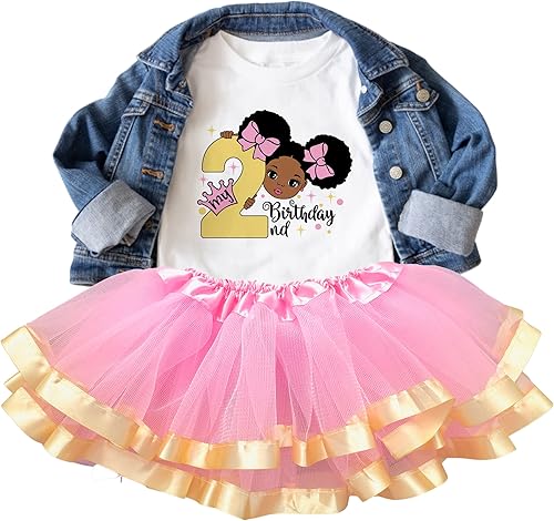 Miniatura 8 de Luke and Lulu First Birthday Outfit Girl - 2nd Birthday Outfit Girl - 3rd Birthday Outfit Girl - Afro Puffs