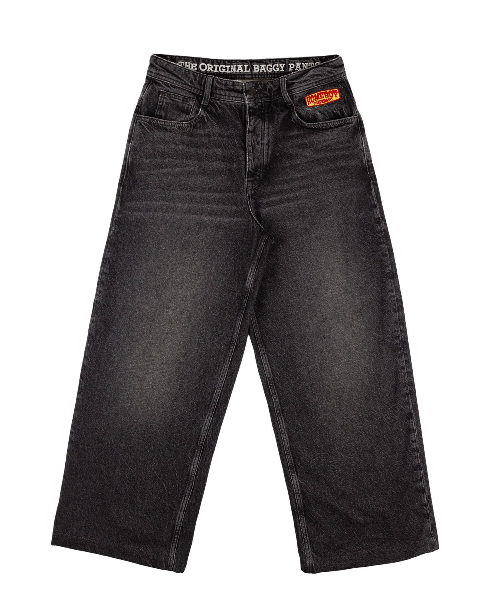 Homeboy Unisex X-Tra Desperado Denim Pants, Vintage Black, 33 L32