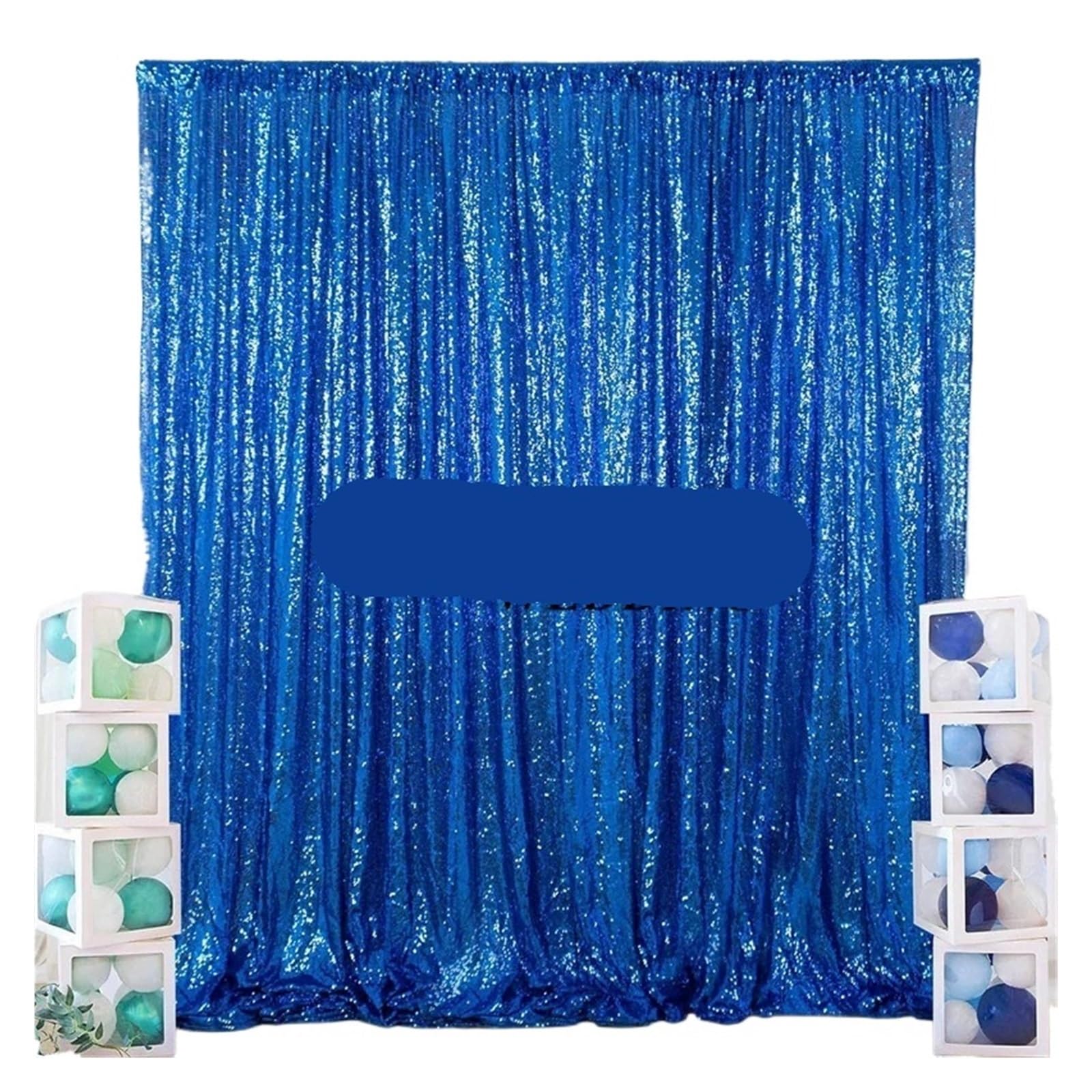 Rideau de Toile Fond Mariage à Paillettes Brillantes
