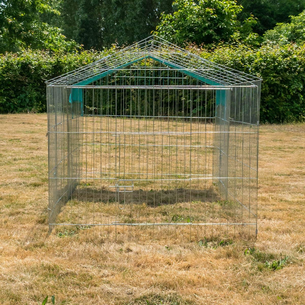 KCT Extra Large Apex Enclosed Roof Metal Pet Playpen Run for Dogs, Cats