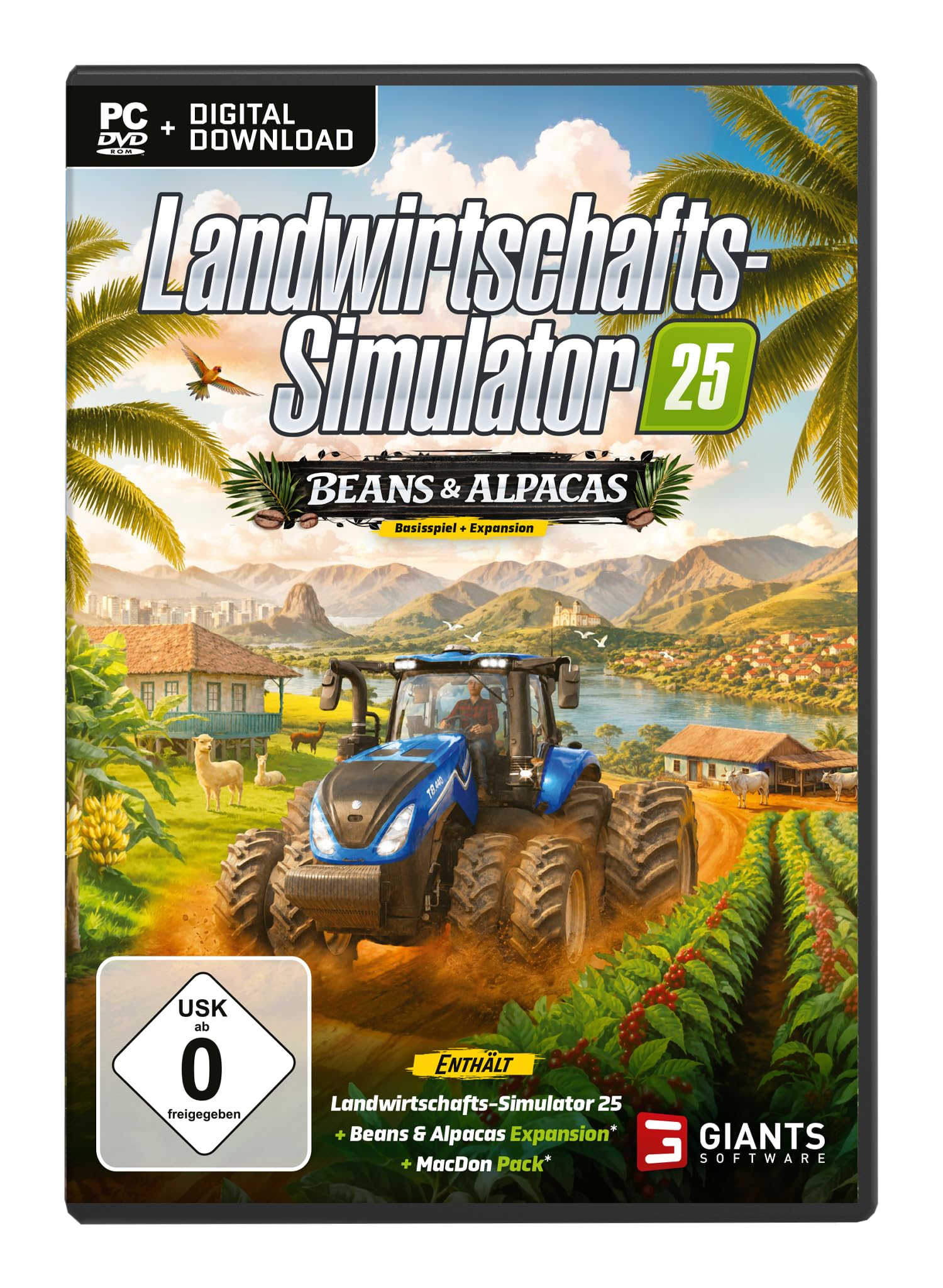 Landwirtschafts-   Simulator 25   Beans & Alpacas   (PC Code) (PC)