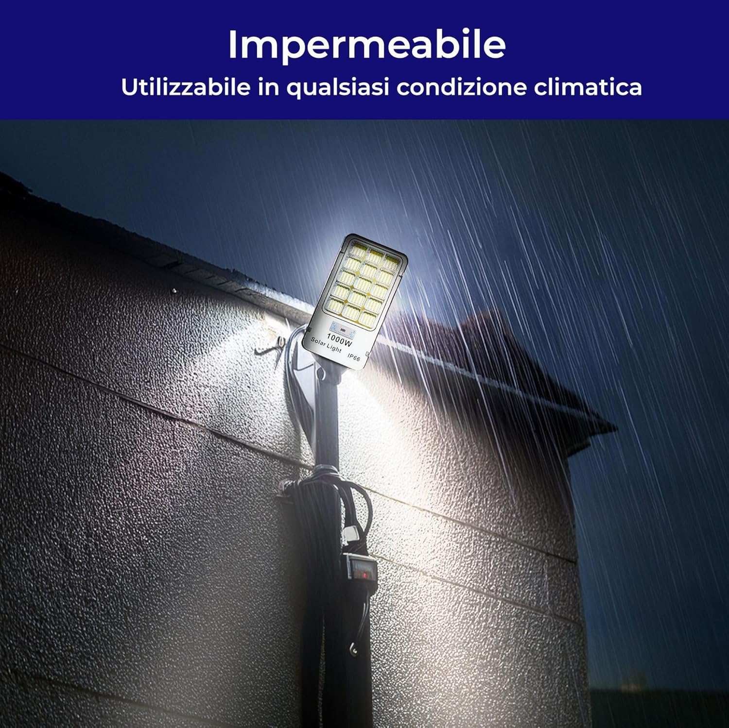 3 sztuki lamp solarnych LED 1000 W z czujnikiem zmierzchu i ruchem z pilotem zdalnego sterowania, lampa solarna 420 diod LED, IP66, 6500k