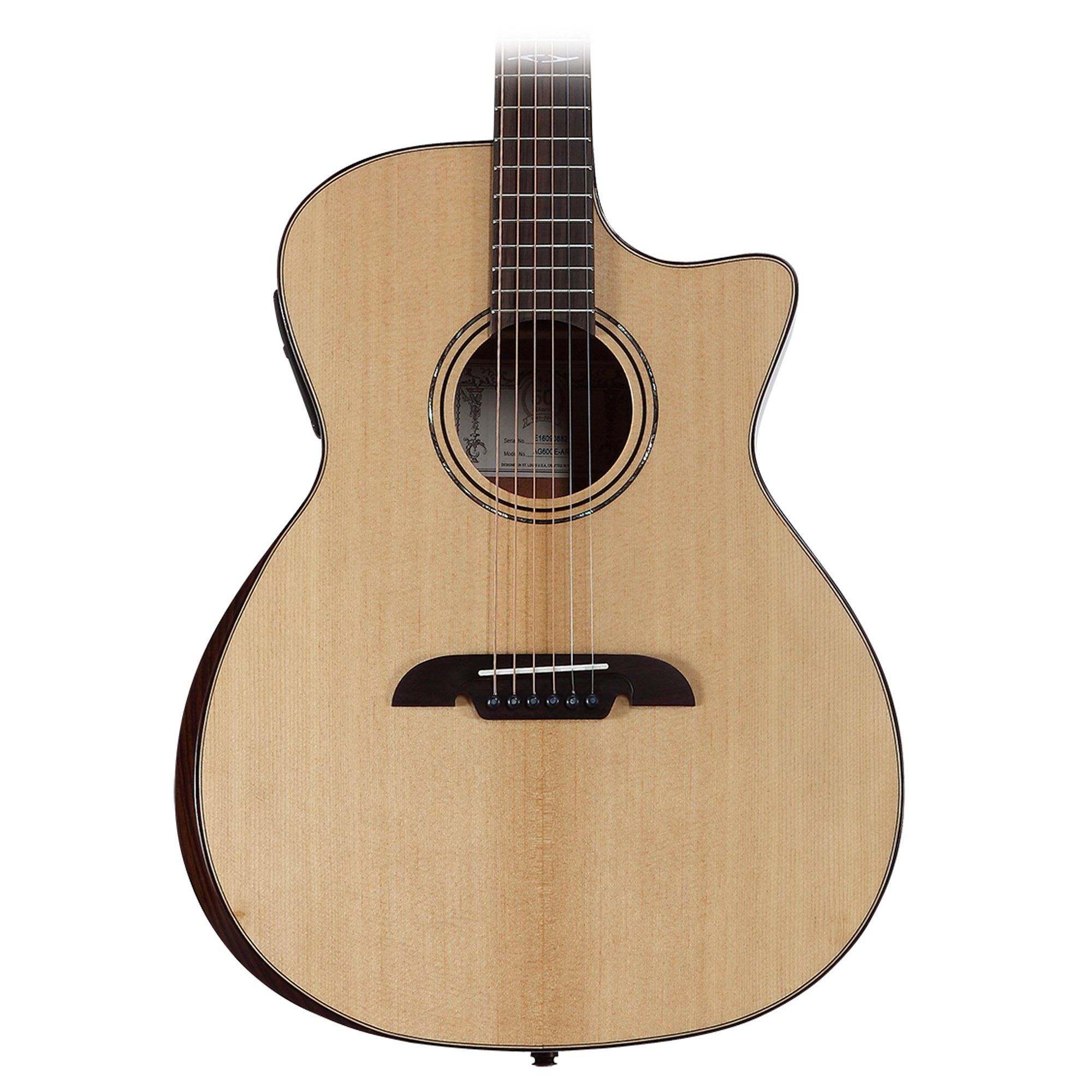 Alvarez AG60CEAR Grand Auditorium Acoustic Guitar with Electric Missing Shoulder and Armrest
