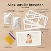 baby handprint and footprint maker set plaster casts for newborns baby picture framebaby footprint maker set plaster casts baby shower baby imprint set alpine white