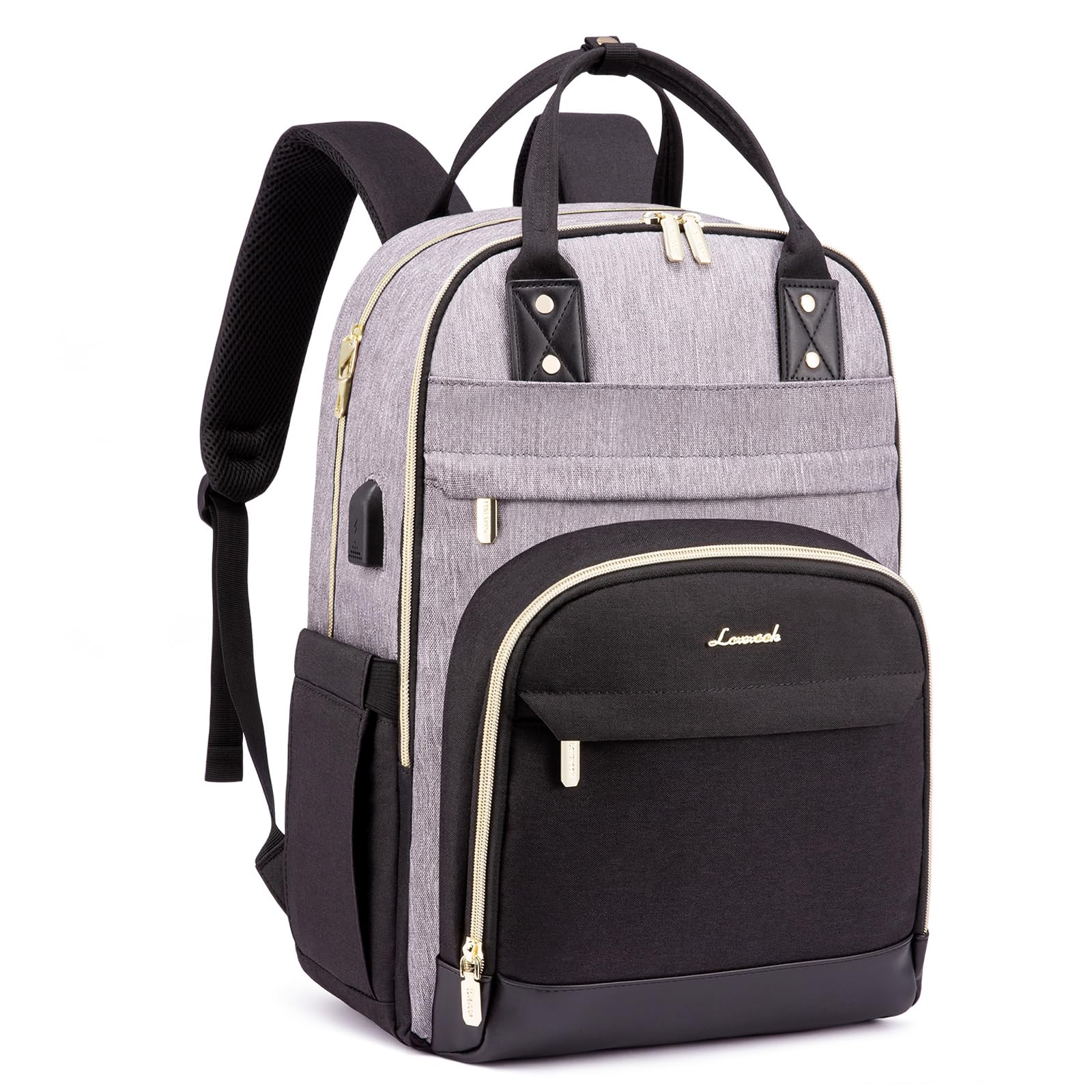 LOVEVOOK Rucksack Damen Laptop Rucksack 15.6 Zoll Schulrucksack Mädchen Teenager Wasserdicht Schultasche Jungen Anti-Diebstahl Rucksack mit Laptopfach für Schule Reise Business Lehrer