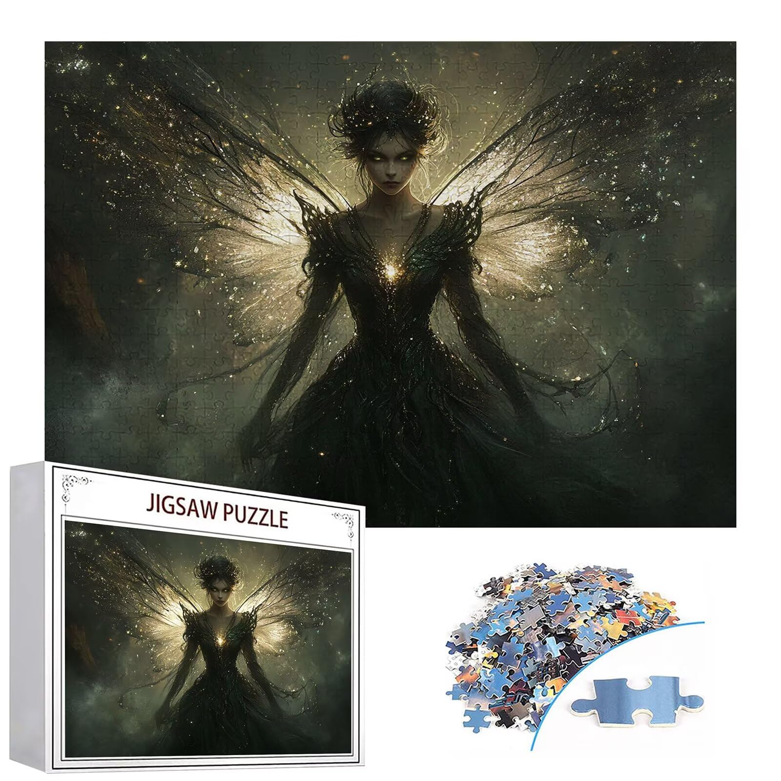 Puzzle 5000 elementów dla kobiet dorosły elf 156 x 105 cm unikalne rzemiosło klasyczne 3D drewniana układanka do rodzinnych gier aktywnych, układanka do samodzielnego wykonania nawet do dekoracji