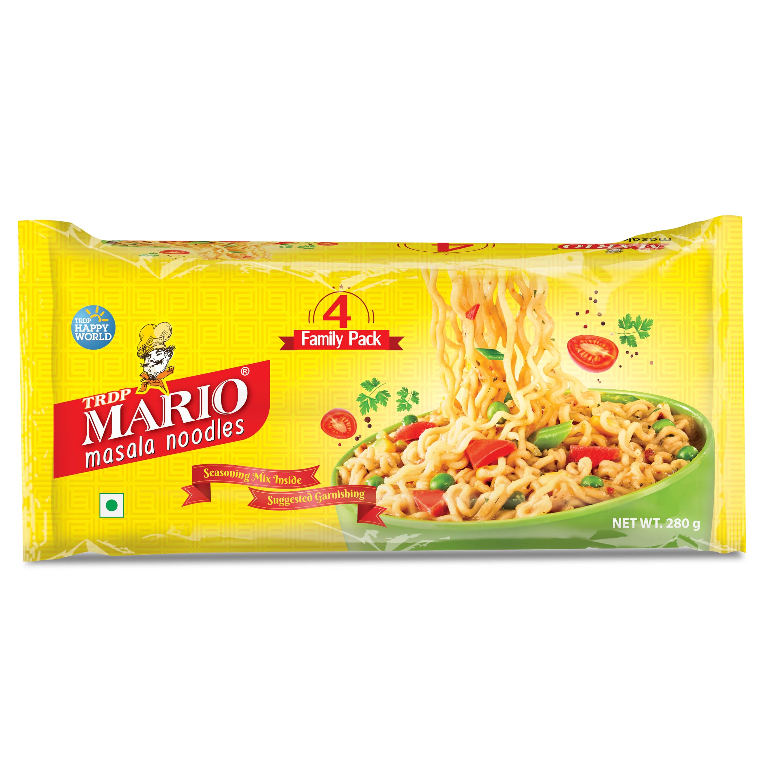 Mario Masala Instant Noodles Family Pack - A unique blend of authentic Indian spices delivering an aromatic flavor explosion in every bite! (Pack of 2)-image-49