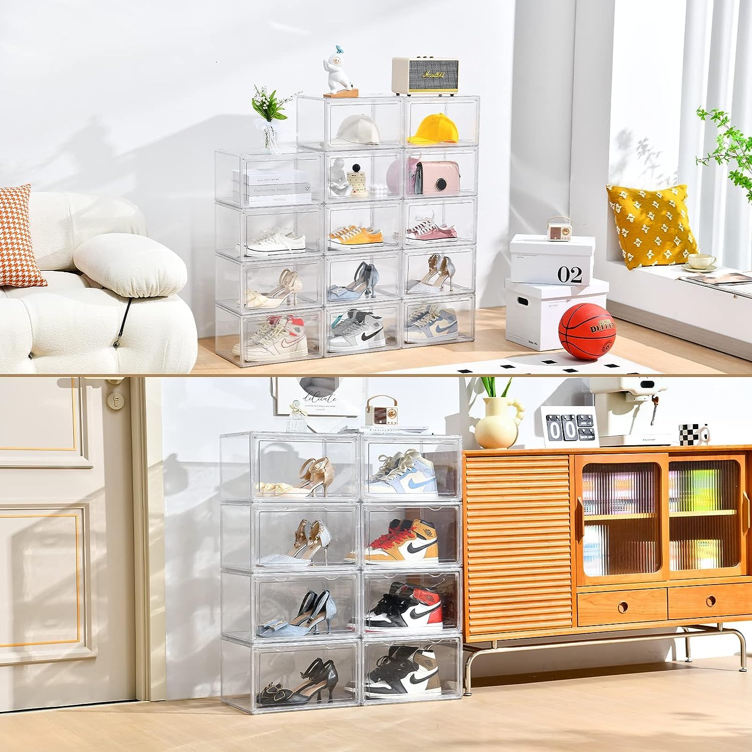 巨大スニーカーボックス　シューズボックス　インテリア　収納 Amazon｜クリア シューズボックス スニーカーボックス スニーカー 収納