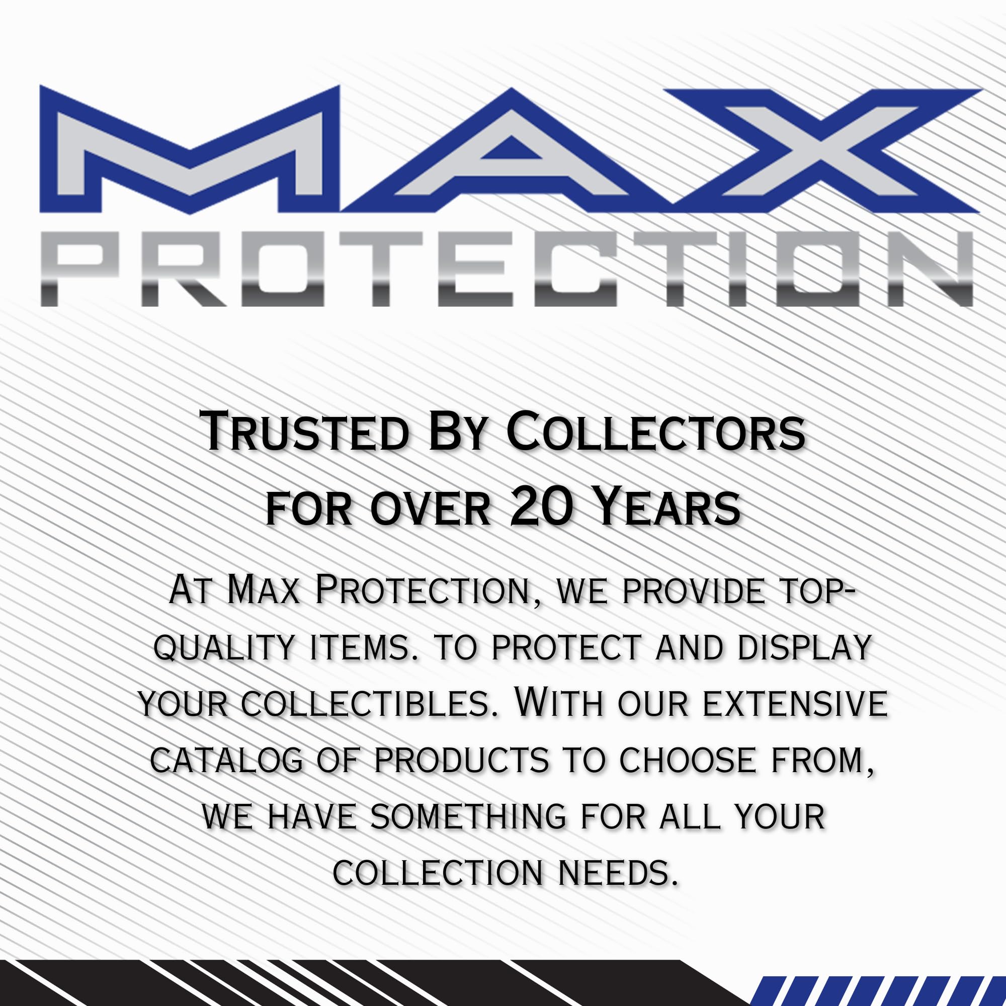 Max Protection Lot de 25 porte-cartes magnétiques ultra transparents de 75 pt - En plastique rigide - Protection UV - Compatible avec les cartes de baseball de sport standard