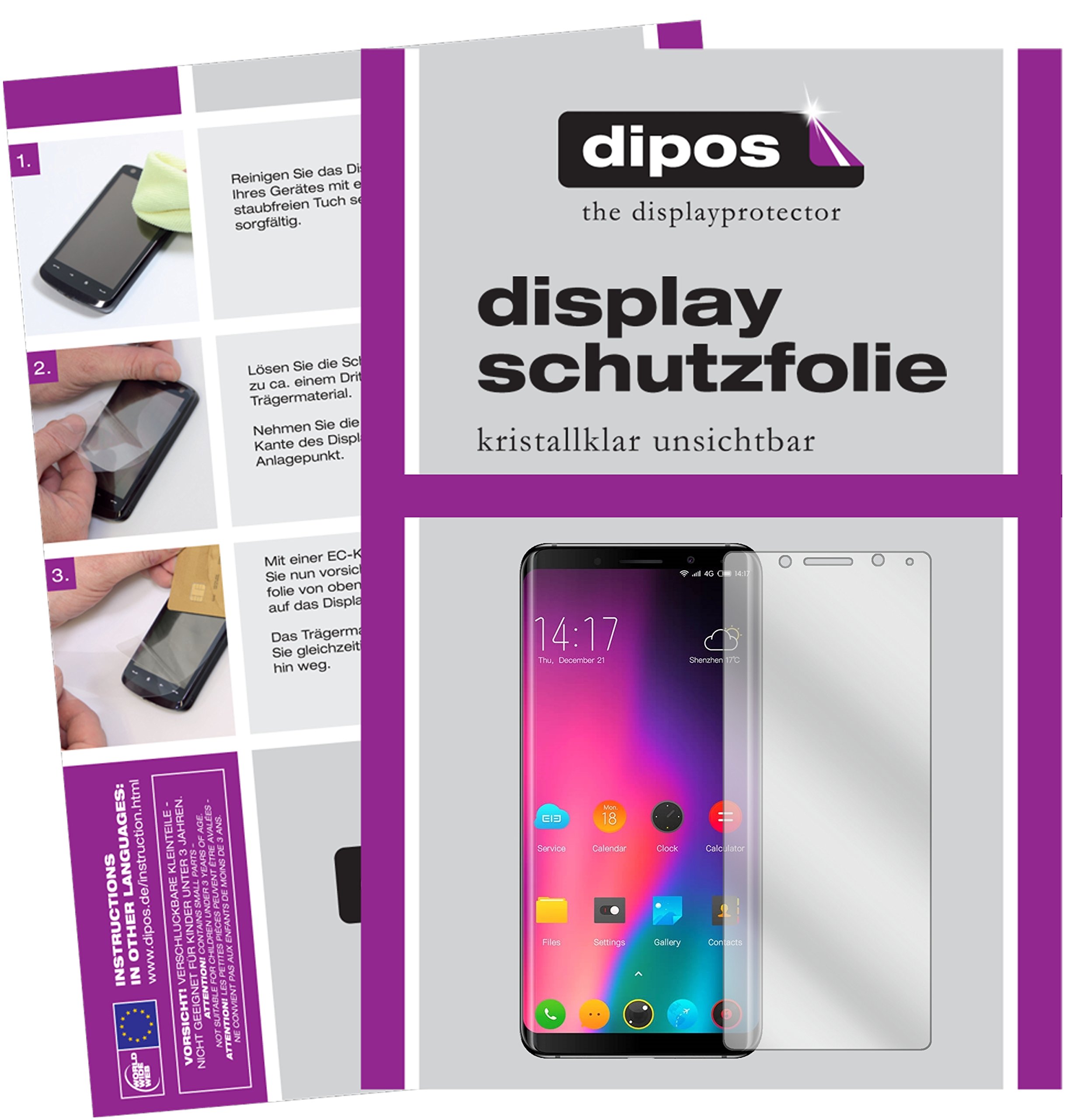 dipos I 6X Pellicola Protettiva Compatibile con Elephone | WhichOne