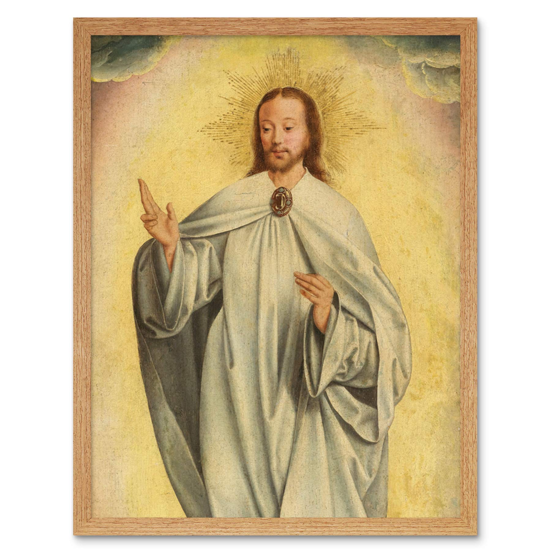 Artery8 Van Kalkar Transfiguration Of Christ Resurrection Art Print Framed Poster Wall Decor 12x16 inch