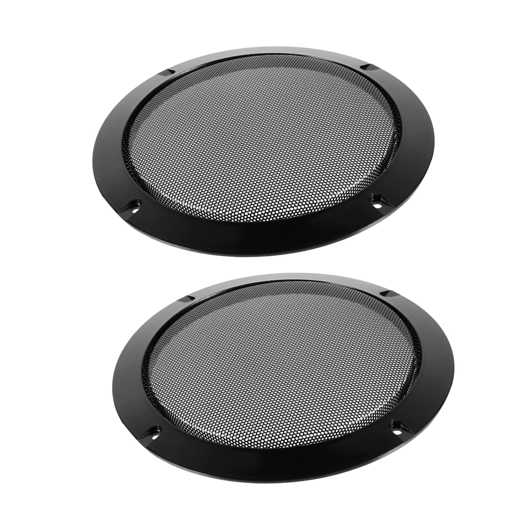Happyyami 2pcs Speaker Grill Case Decorative Circle Protector for Speakers Horn Guard Mesh for Home and