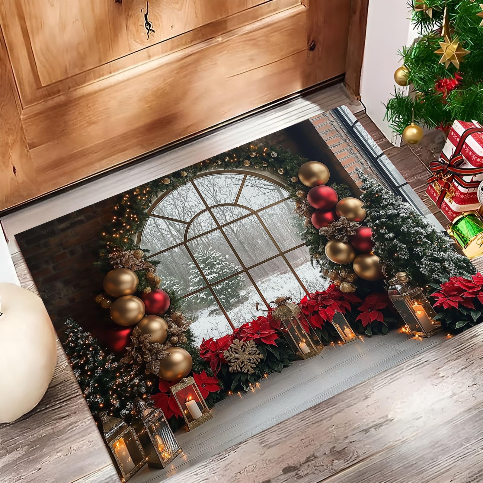 Tapis de cuisine et chambre aux couleurs de Noël pour réchauffer votre décoration