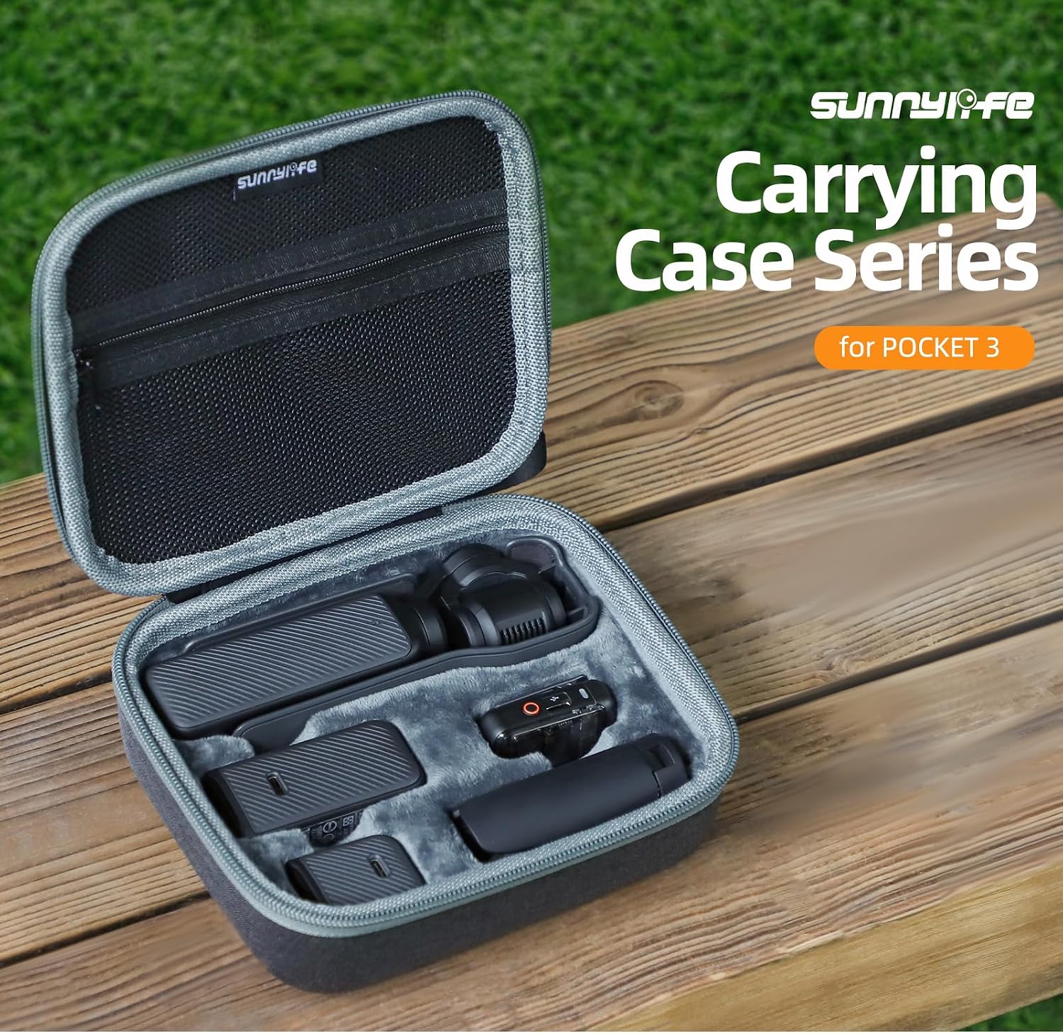 Organizer Carring Bag, Storing Hard Case for Dji Osmo Pocket 3 / Creator Combo Device Accessories Shockproof Full Protection (Big Case)
