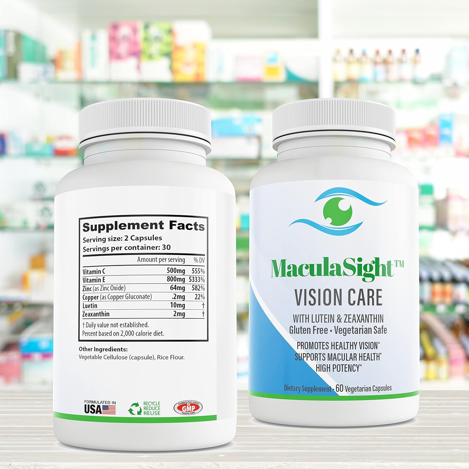 Buy MaculaSight Eye Care Vitamins for Macular Degeneration Lutein