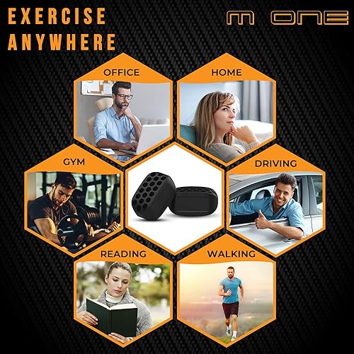 Miniatura 7 de M ONE - Ejercitador de mandíbula para hombres y mujeres, 6 tabletas de silicona para ejercitar la mandíbula con 3 niveles de resistencia.